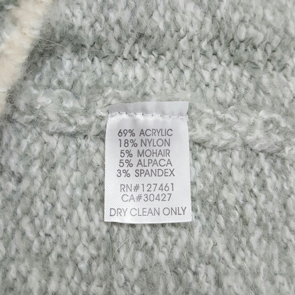 Wildfox sweater "Keep Me Warm" gray oversized crew neck women knit New - Picture 8 of 8